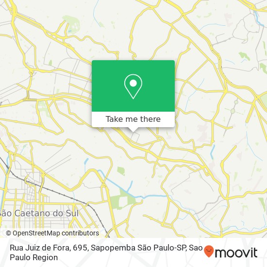 Mapa Rua Juiz de Fora, 695, Sapopemba São Paulo-SP