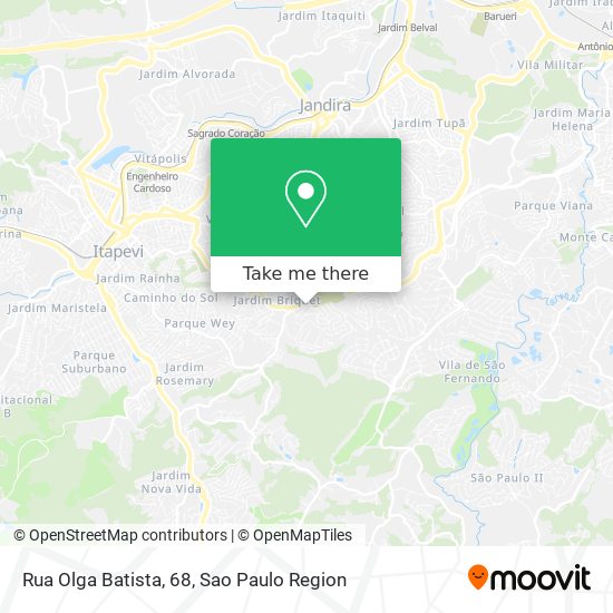 Mapa Rua Olga Batista, 68