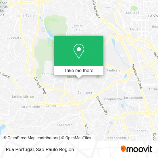 Rua Portugal map