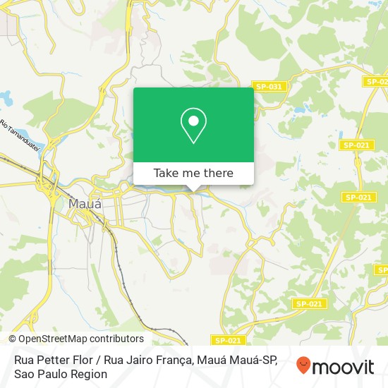 Mapa Rua Petter Flor / Rua Jairo França, Mauá Mauá-SP