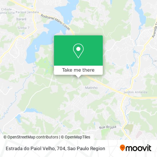 Mapa Estrada do Paiol Velho, 704