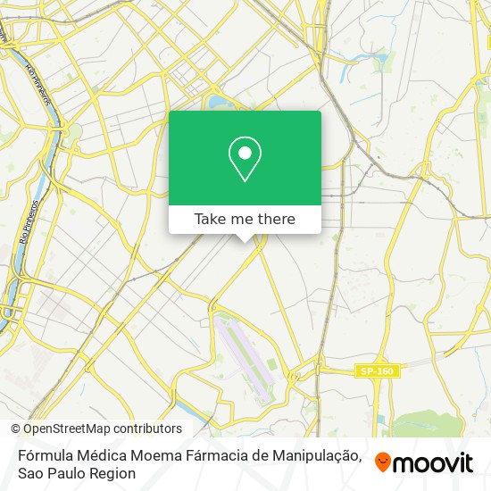 Mapa Fórmula Médica Moema Fármacia de Manipulação