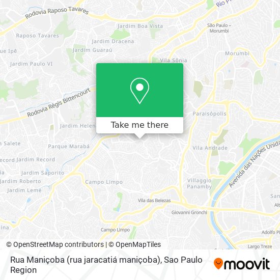 Rua Maniçoba (rua jaracatiá maniçoba) map