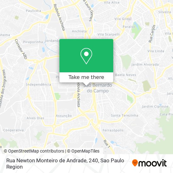 Mapa Rua Newton Monteiro de Andrade, 240