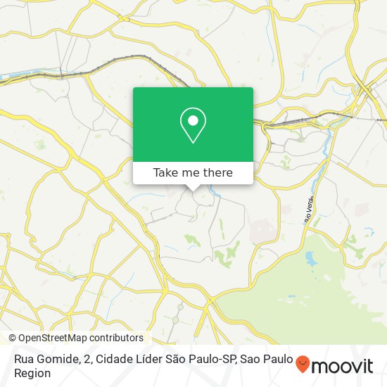 Rua Gomide, 2, Cidade Líder São Paulo-SP map