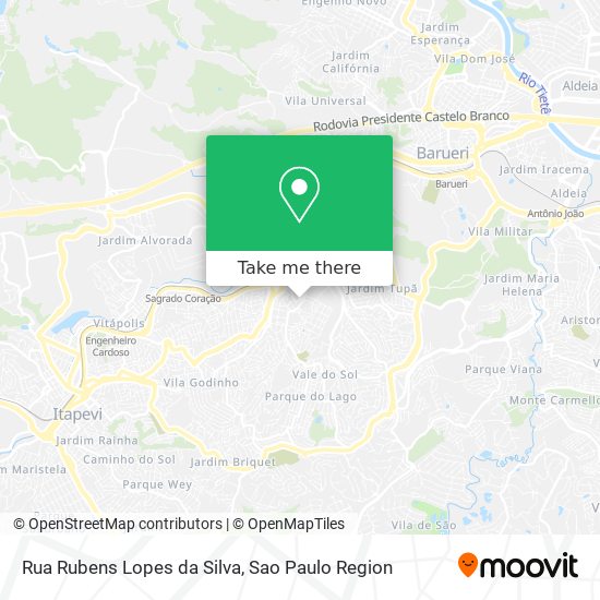 Rua Rubens Lopes da Silva map