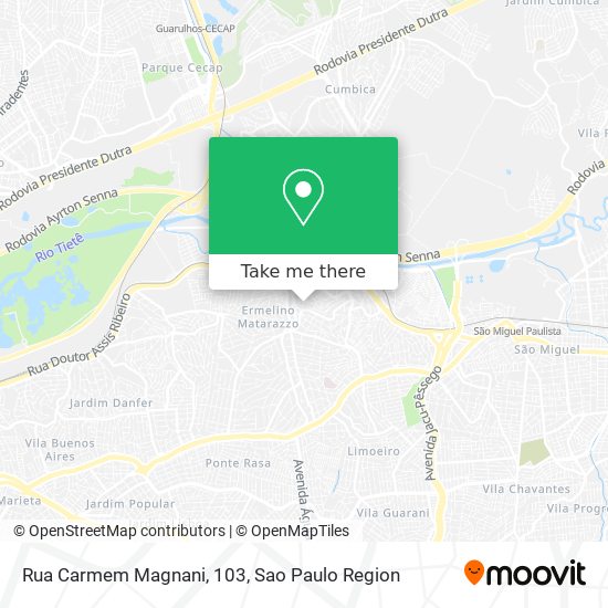 Rua Carmem Magnani, 103 map