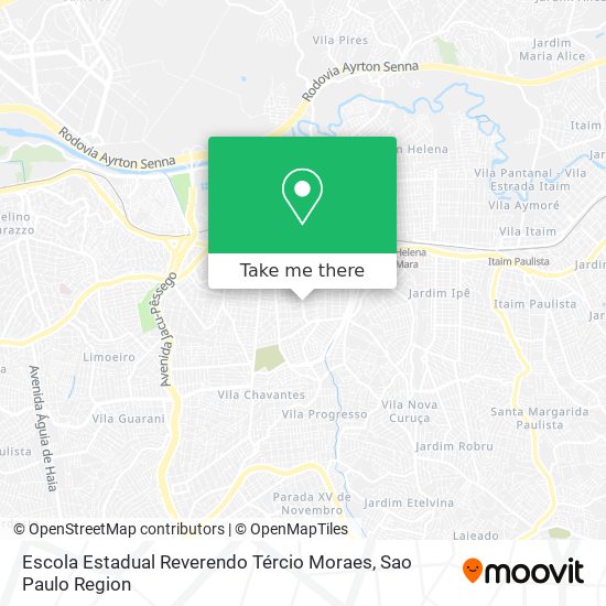 Escola Estadual Reverendo Tércio Moraes map