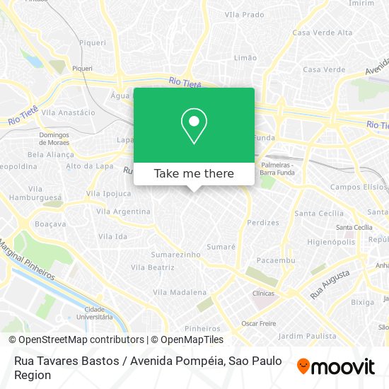 Rua Tavares Bastos / Avenida Pompéia map