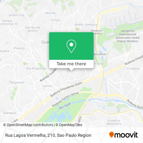 Rua Lagoa Vermelha, 210 map