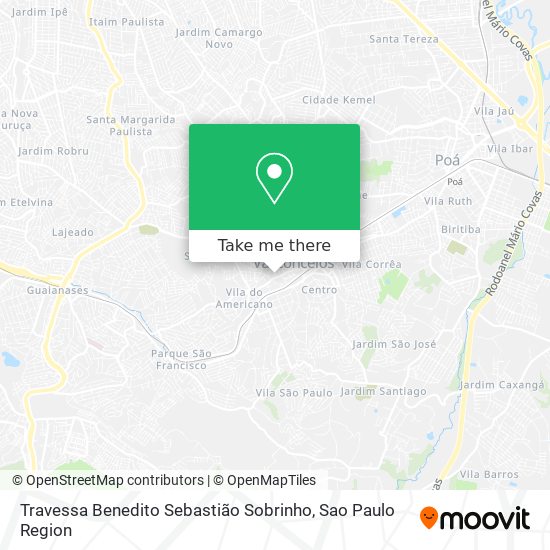 Travessa Benedito Sebastião Sobrinho map