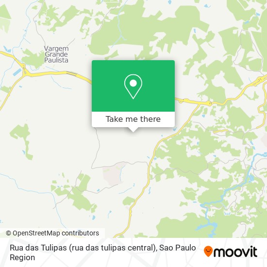 Mapa Rua das Tulipas (rua das tulipas central)