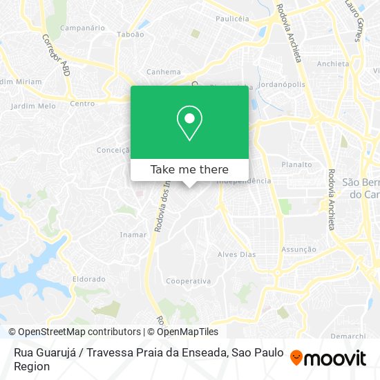 Rua Guarujá / Travessa Praia da Enseada map