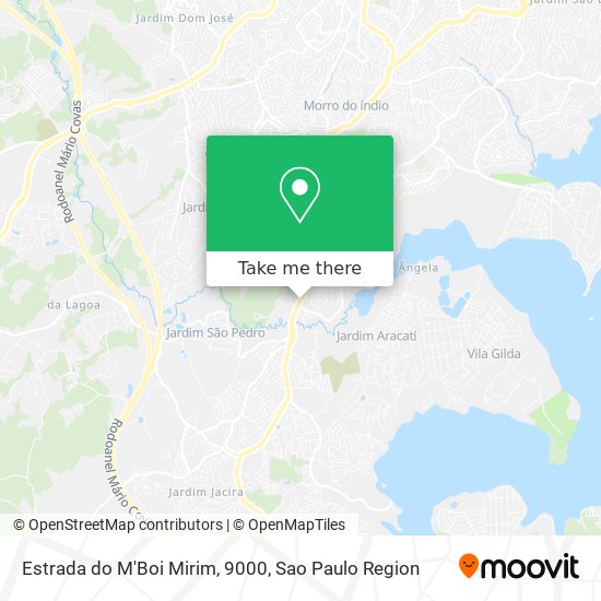 Mapa Estrada do M'Boi Mirim, 9000