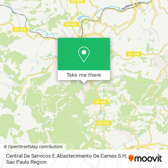 Central De Servicos E Abastecimento De Carnes S H map