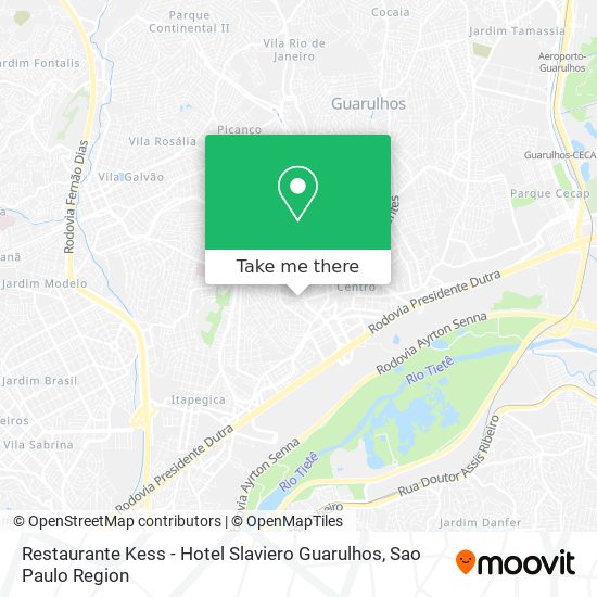Restaurante Kess - Hotel Slaviero Guarulhos map