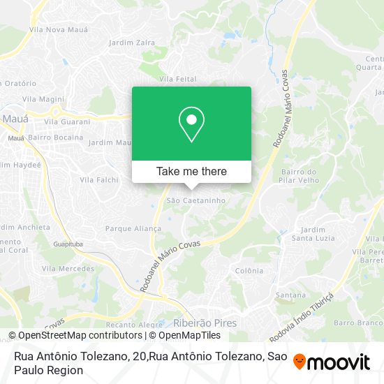 Rua Antônio Tolezano, 20,Rua Antônio Tolezano map