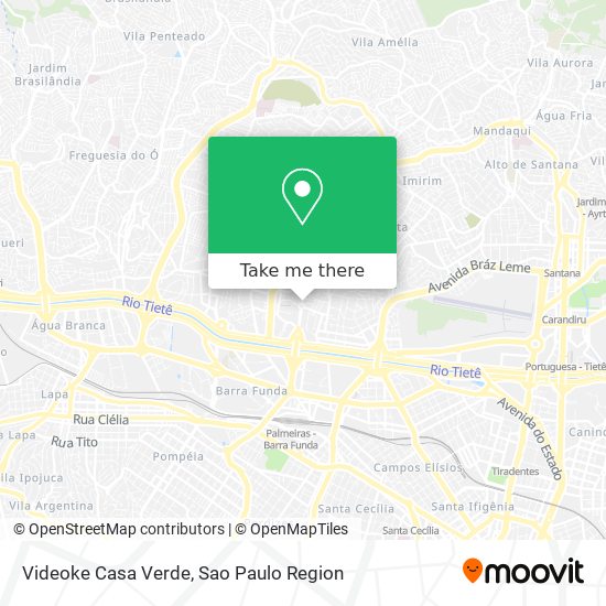 Videoke Casa Verde map