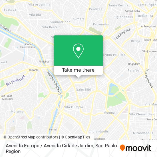 Avenida Europa / Avenida Cidade Jardim map