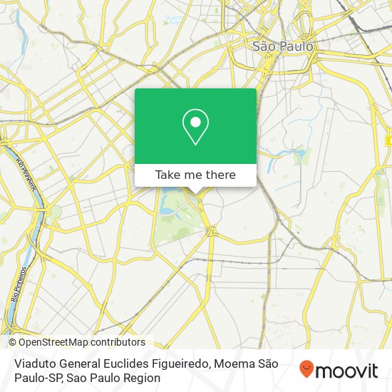 Viaduto General Euclides Figueiredo, Moema São Paulo-SP map