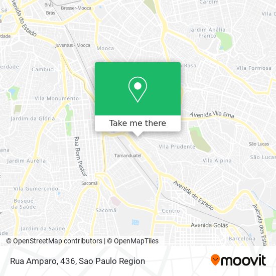 Mapa Rua Amparo, 436