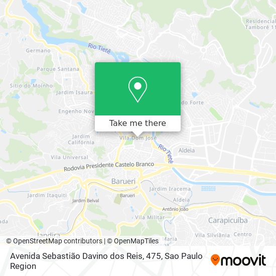 Avenida Sebastião Davino dos Reis, 475 map