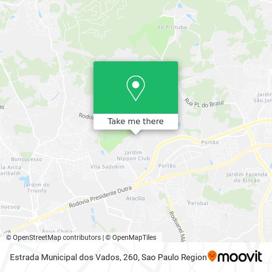 Estrada Municipal dos Vados, 260 map