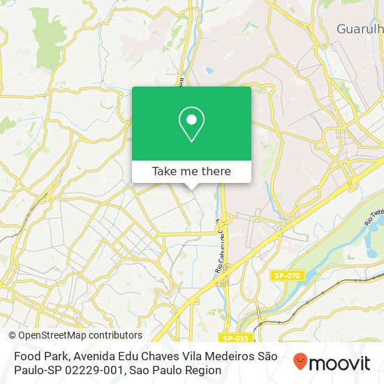 Food Park, Avenida Edu Chaves Vila Medeiros São Paulo-SP 02229-001 map