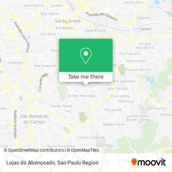 Lojas do Abençoado map