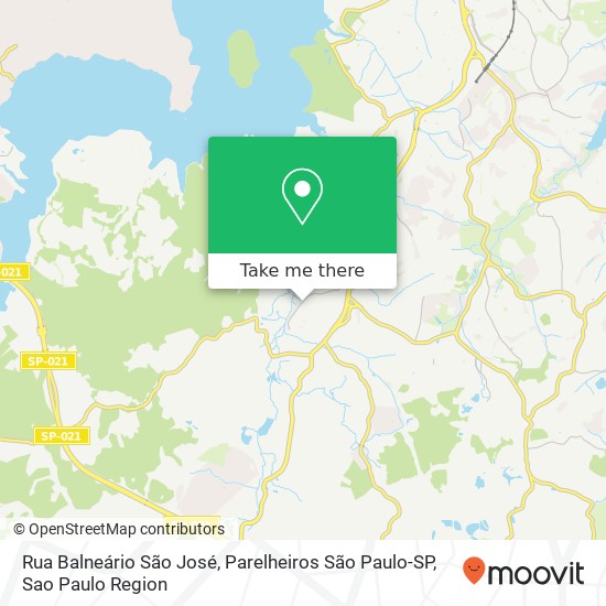 Mapa Rua Balneário São José, Parelheiros São Paulo-SP