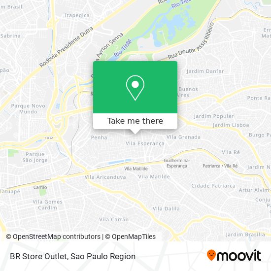 BR Store Outlet map