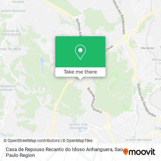 Casa de Repouso Recanto do Idoso Anhanguera map