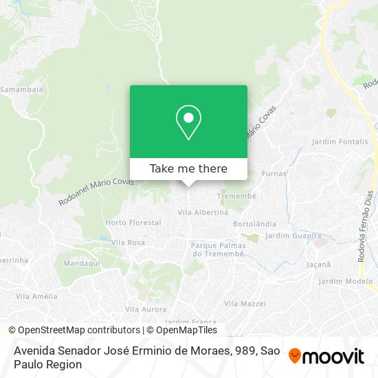 Avenida Senador José Erminio de Moraes, 989 map
