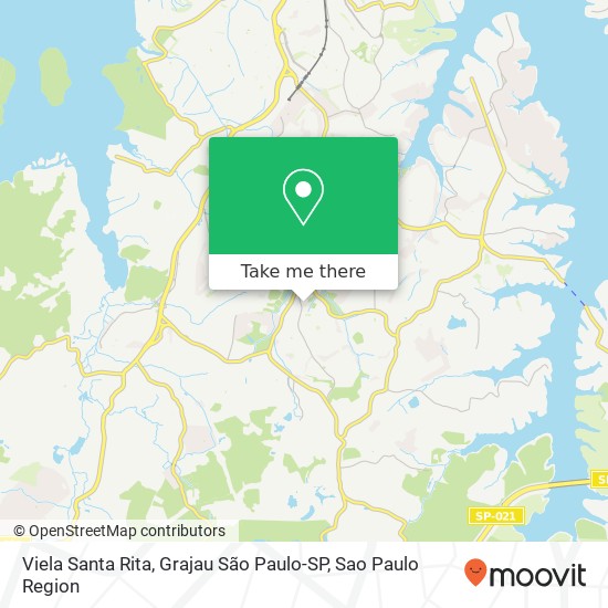 Mapa Viela Santa Rita, Grajau São Paulo-SP