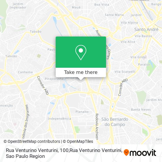 Rua Venturino Venturini, 100,Rua Venturino Venturini map