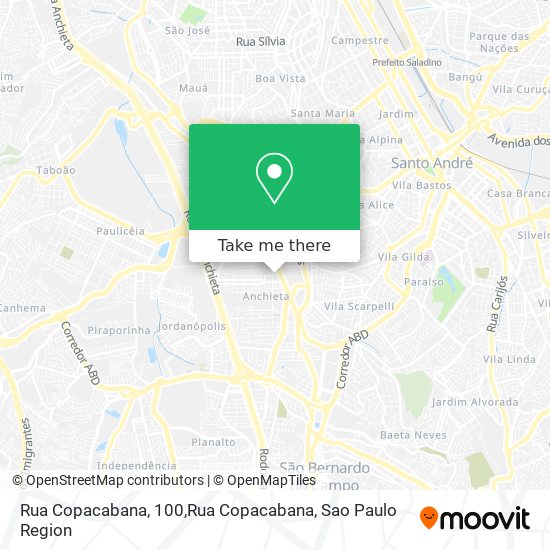 Rua Copacabana, 100,Rua Copacabana map