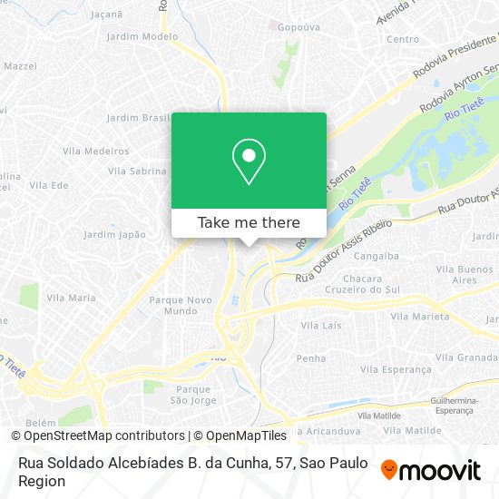 Rua Soldado Alcebíades B. da Cunha, 57 map