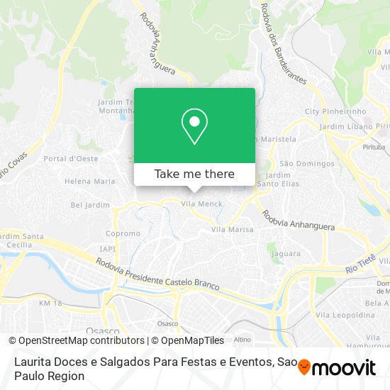 Laurita Doces e Salgados Para Festas e Eventos map