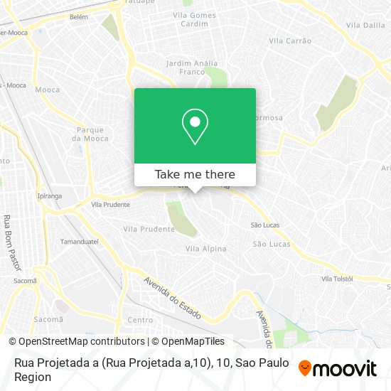 Mapa Rua Projetada a (Rua Projetada a,10), 10