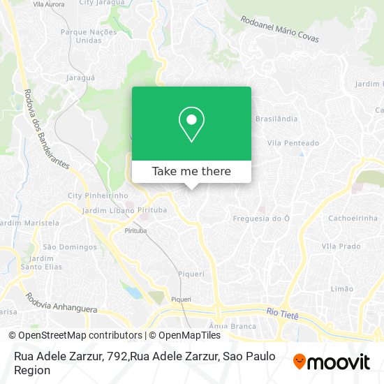 Rua Adele Zarzur, 792,Rua Adele Zarzur map