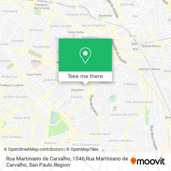 Rua Martiniano de Carvalho, 1046,Rua Martiniano de Carvalho map