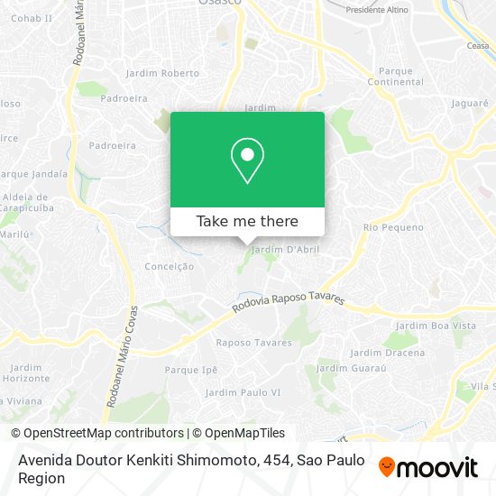 Avenida Doutor Kenkiti Shimomoto, 454 map
