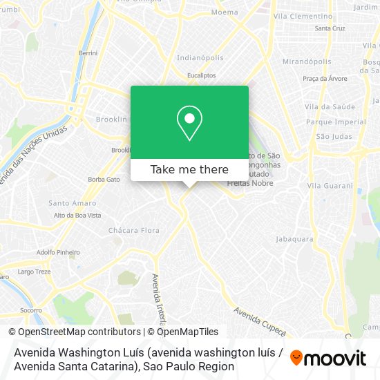 Mapa Avenida Washington Luís (avenida washington luís / Avenida Santa Catarina)