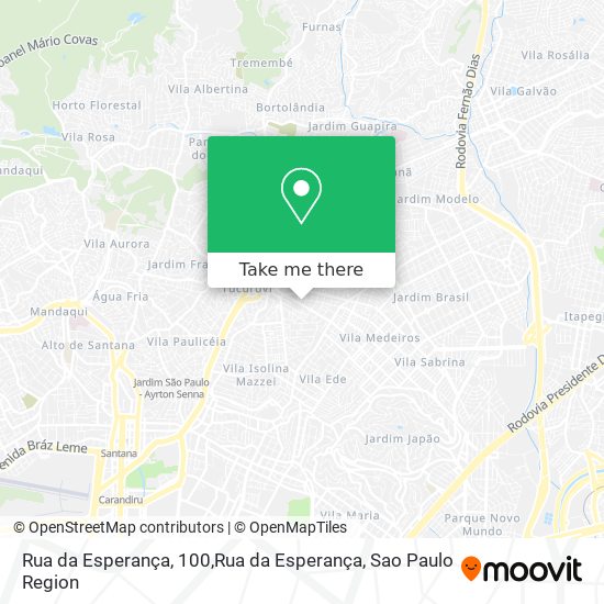 Rua da Esperança, 100,Rua da Esperança map