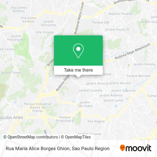 Rua Maria Alice Borges Ghion map