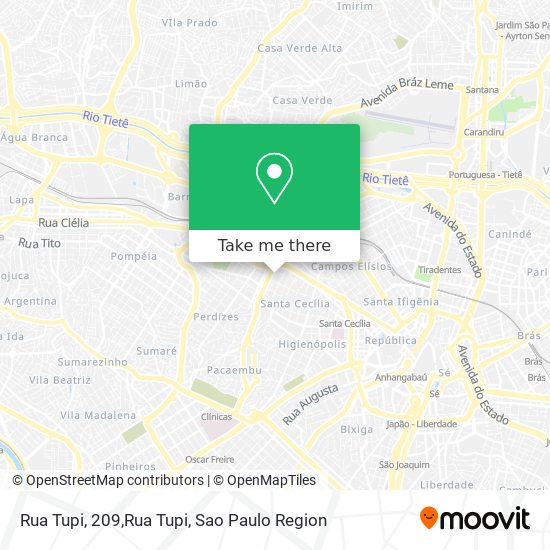 Rua Tupi, 209,Rua Tupi map