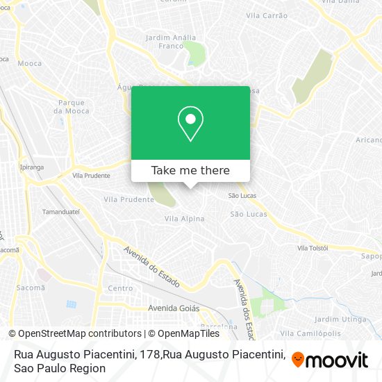 Mapa Rua Augusto Piacentini, 178,Rua Augusto Piacentini