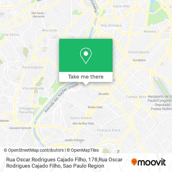Mapa Rua Oscar Rodrigues Cajado Filho, 178,Rua Oscar Rodrigues Cajado Filho