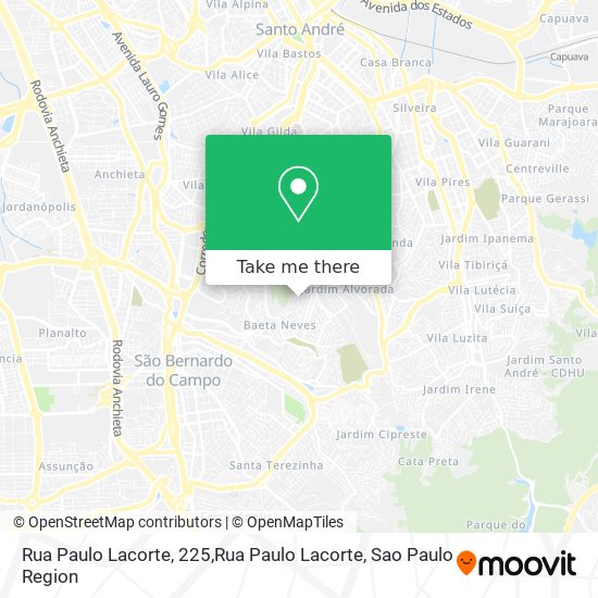 Mapa Rua Paulo Lacorte, 225,Rua Paulo Lacorte