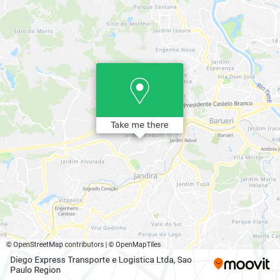 Diego Express Transporte e Logistica Ltda map